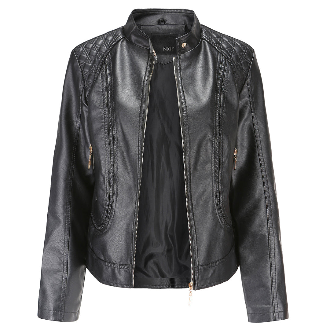 Women's Jacket | High Collar & Zip Pockets 1