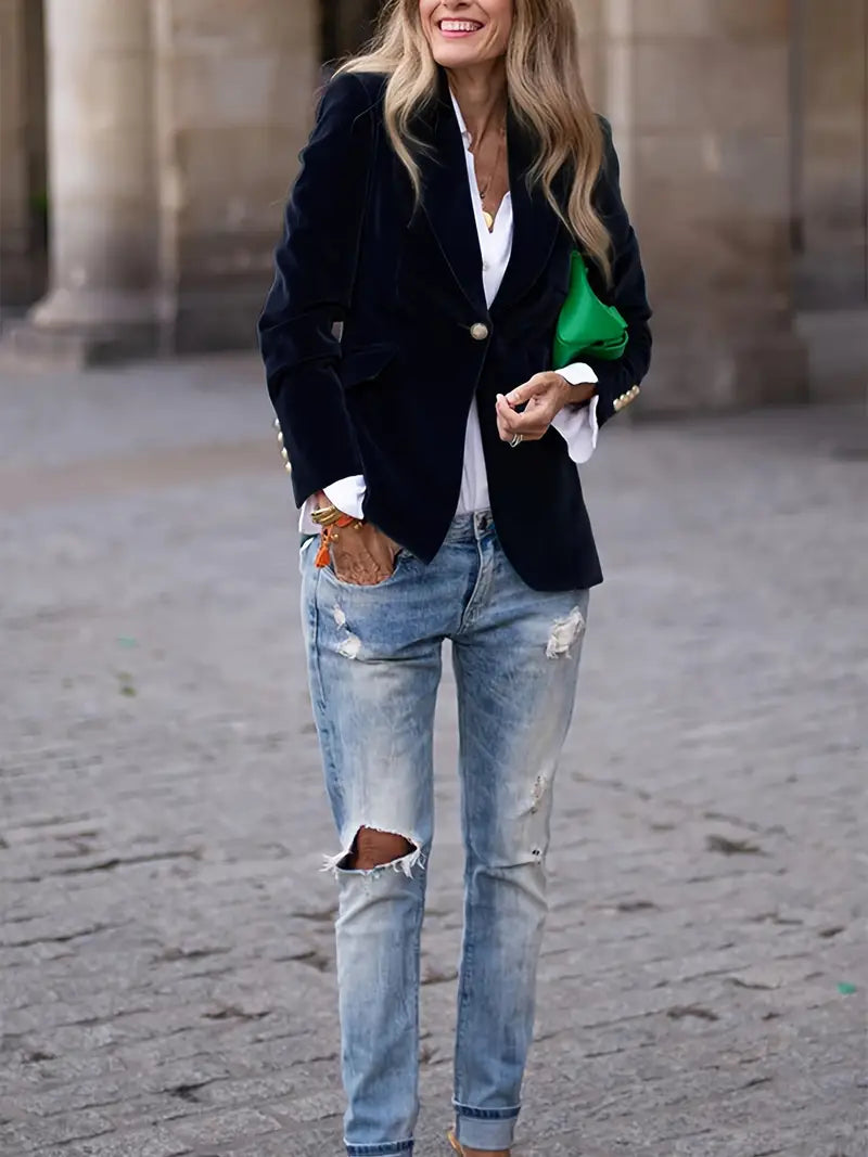 Blazer for Women | Single Button Tailored 5