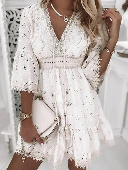 Boho Summer Dress with Embroidery 1