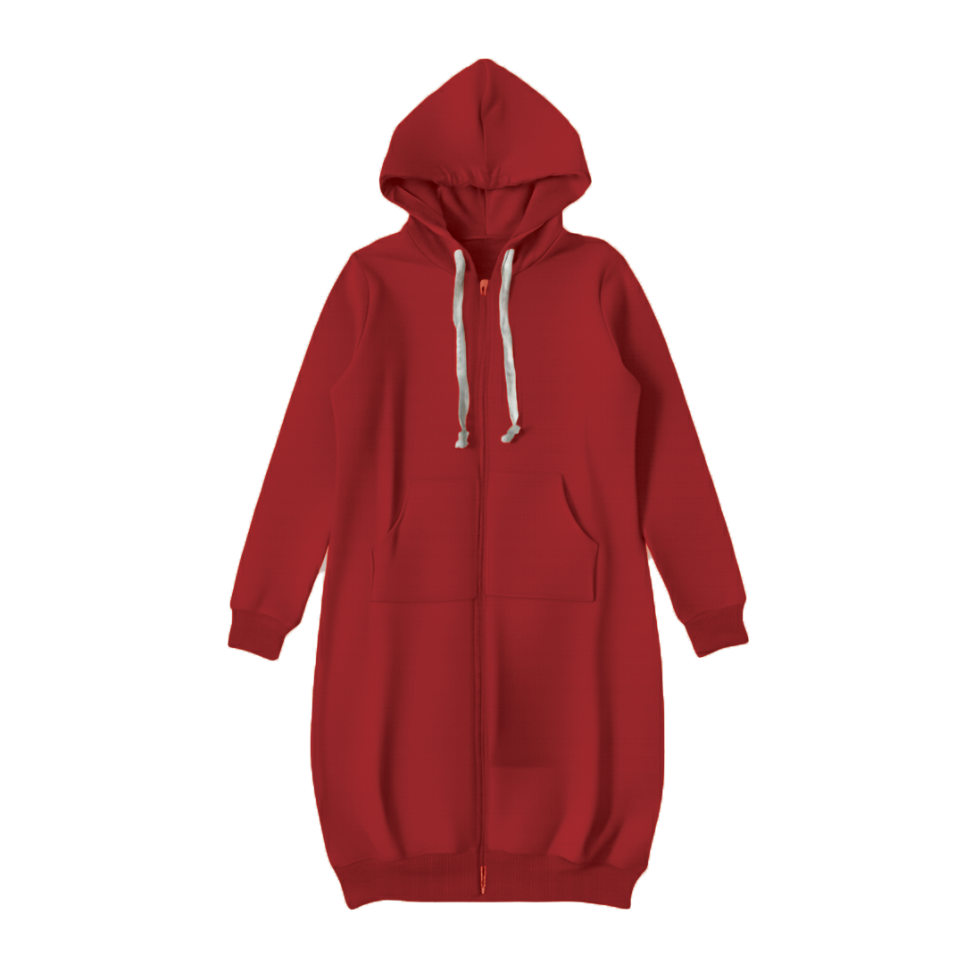 Bonnie - Cozy Longline Zip Hoodie for Everyday Style