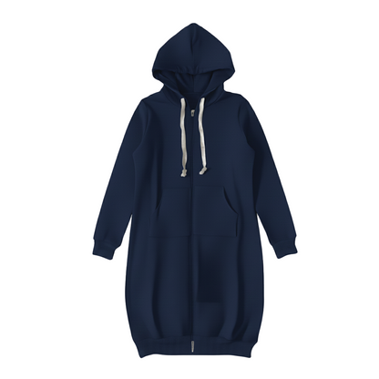 Bonnie - Cozy Longline Zip Hoodie for Everyday Style
