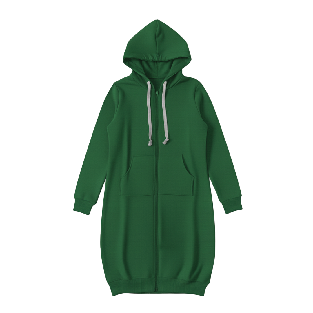 Bonnie - Cozy Longline Zip Hoodie for Everyday Style