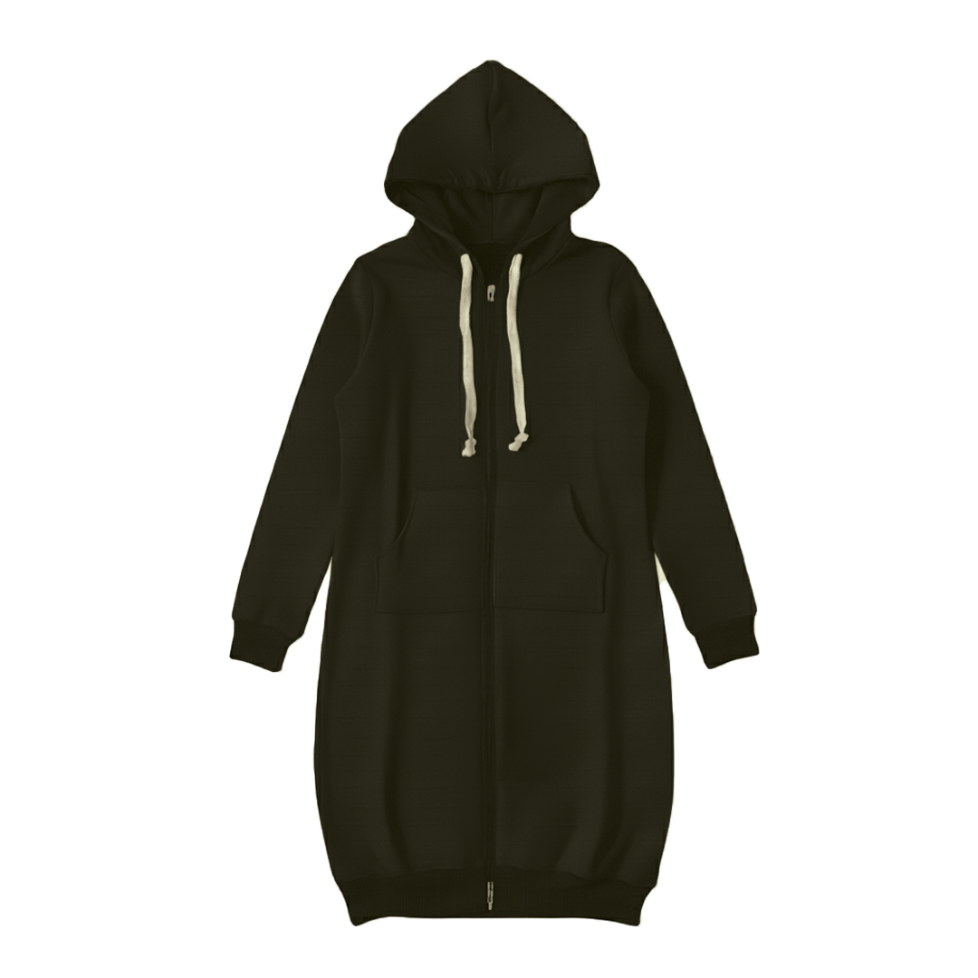 Bonnie - Cozy Longline Zip Hoodie for Everyday Style