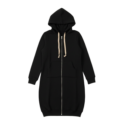 Bonnie - Cozy Longline Zip Hoodie for Everyday Style