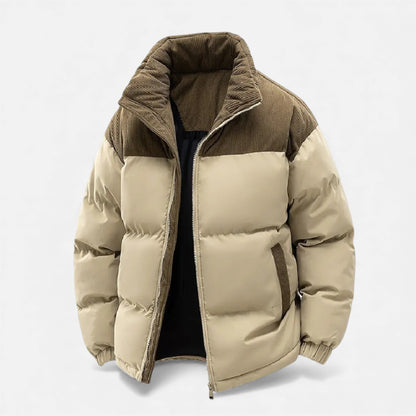 Men's Insulated Winter Jacket Removable Hood Stand Collar 7