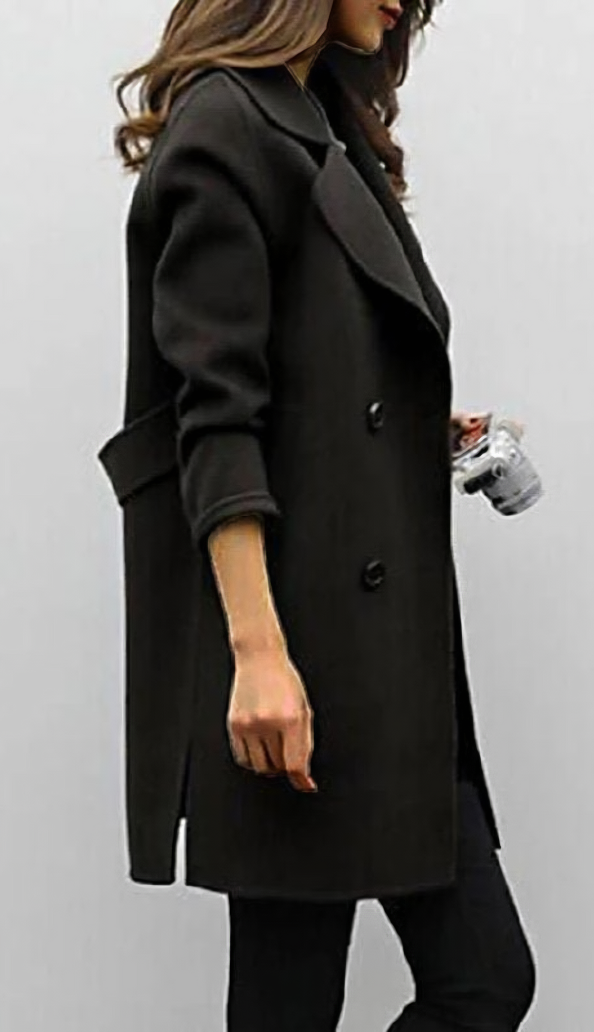 Women's Long Trench Coat | Double-Breasted & Warm 6