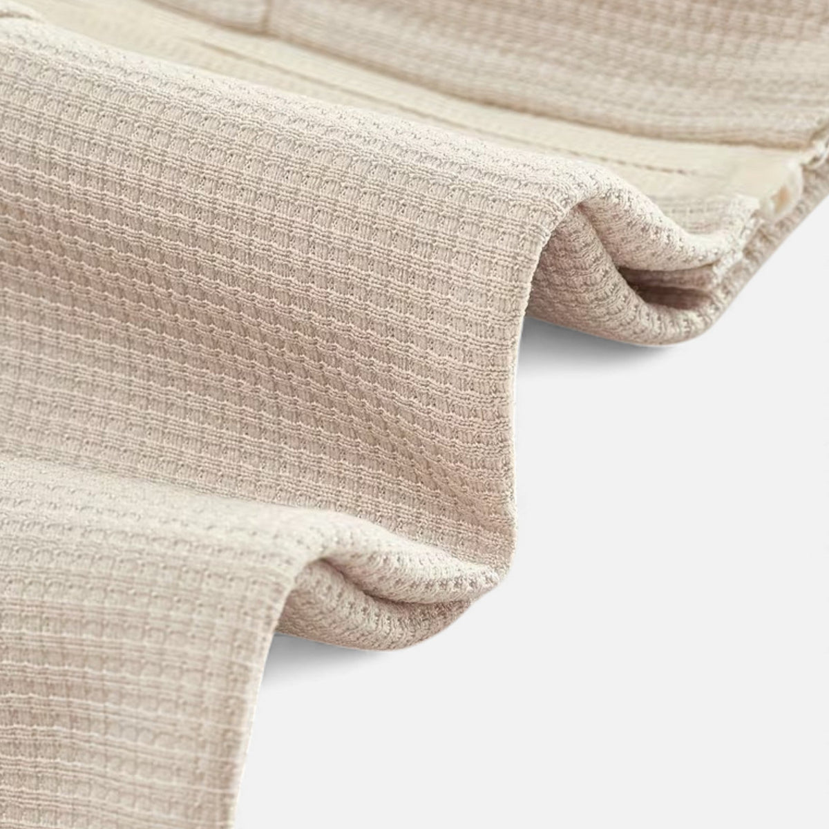 Men's Casual Two Piece Set Waffle Knit Zip Collar with Stretch Fit 7