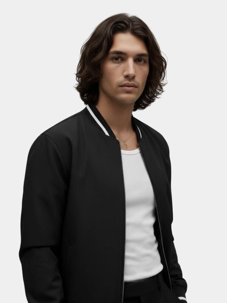 Men's Bomber Jacket | Classic Baseball Style & Relaxed Fit 2