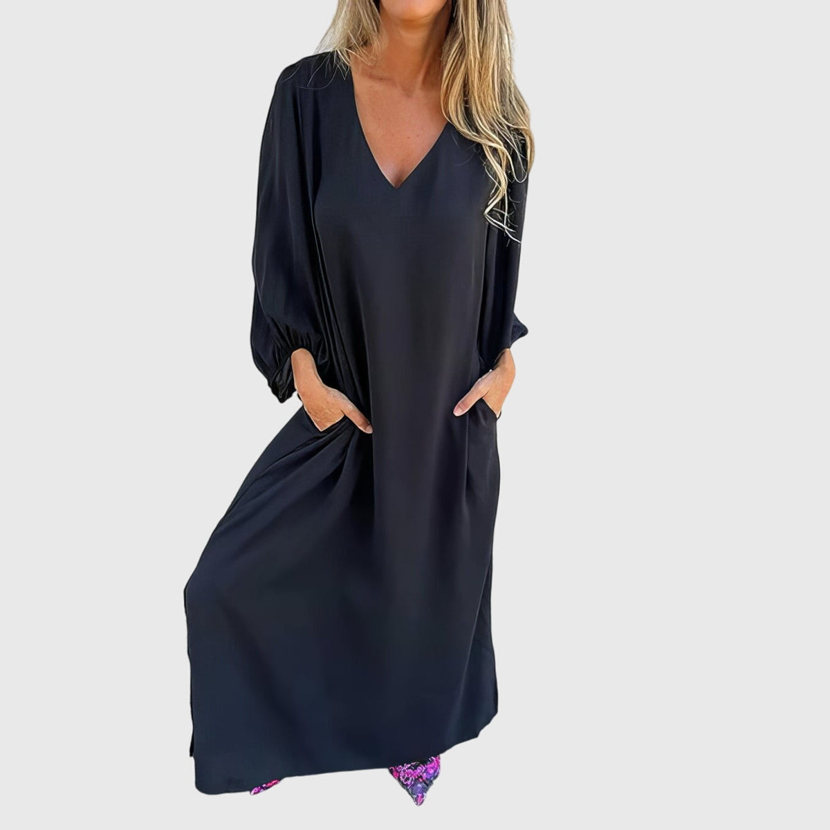 Carol - Bohemian Maxi Dress with Pockets for Every Occasion