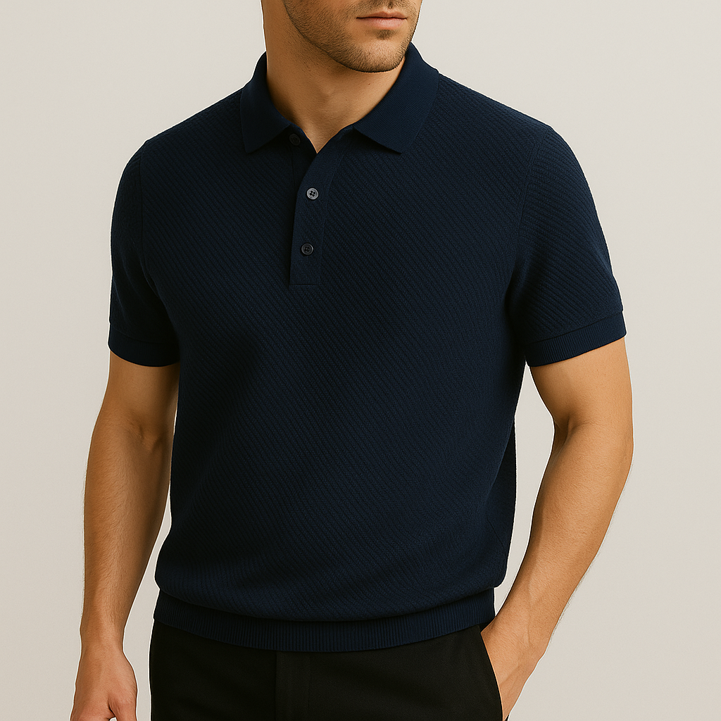 Castello Cotton Knit Polo 4