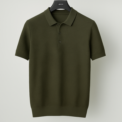 Castello Cotton Knit Polo 6