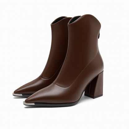 Women's Ankle Boots | Pointed Toe & Chrome Tip 3