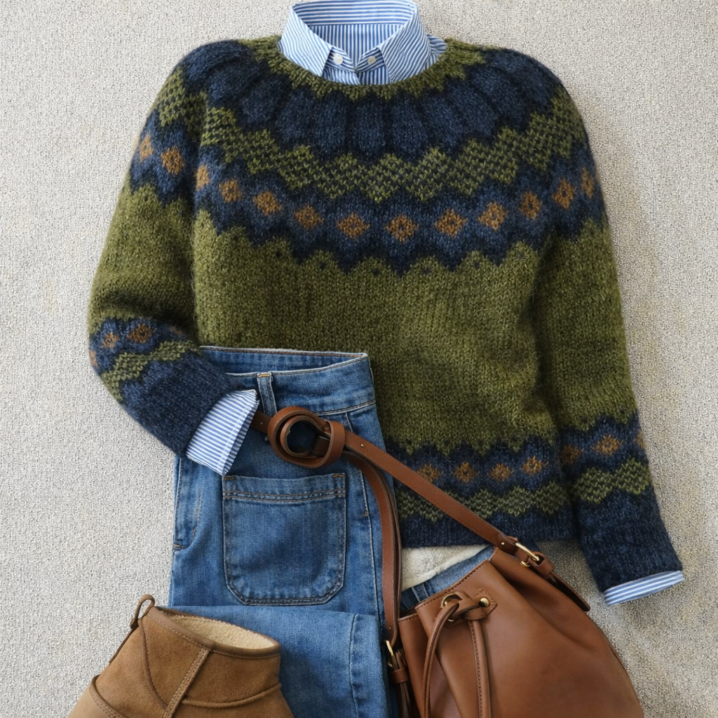 Women's Nordic Knit Sweater | Soft & Cosy Comfort 1