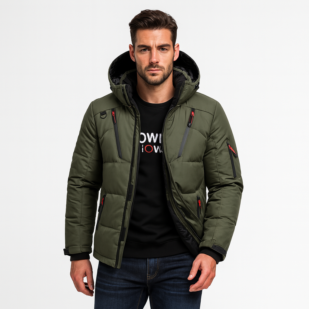 Nordfall Men’s Parka Winter Jacket – Thick Fleece-Lined Waterproof & Windproof Coat - Solorfit