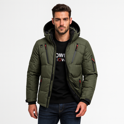 Nordfall Men’s Parka Winter Jacket – Thick Fleece-Lined Waterproof & Windproof Coat - Solorfit