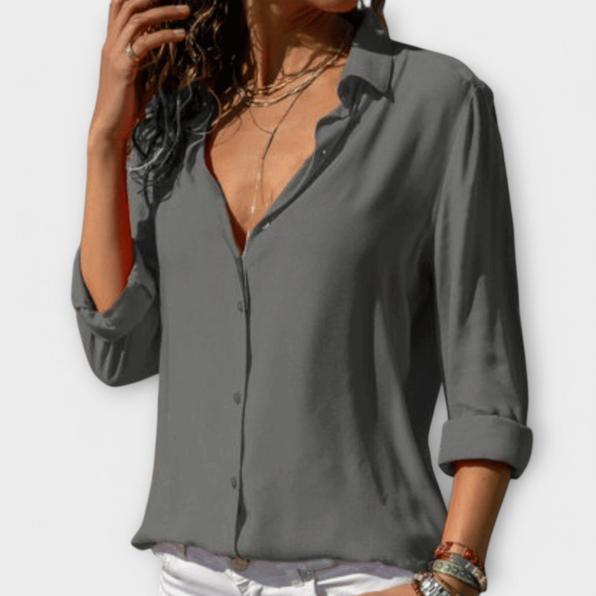 Chic Blouse for Office and Evening Wear
