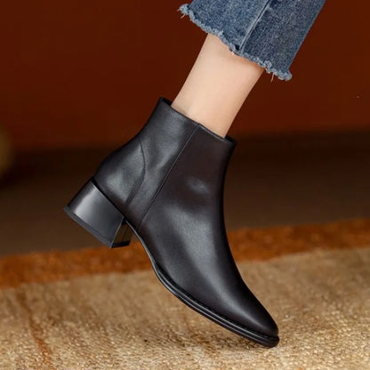 Chic Chunky Heel Ankle Boots for Stylish Outings