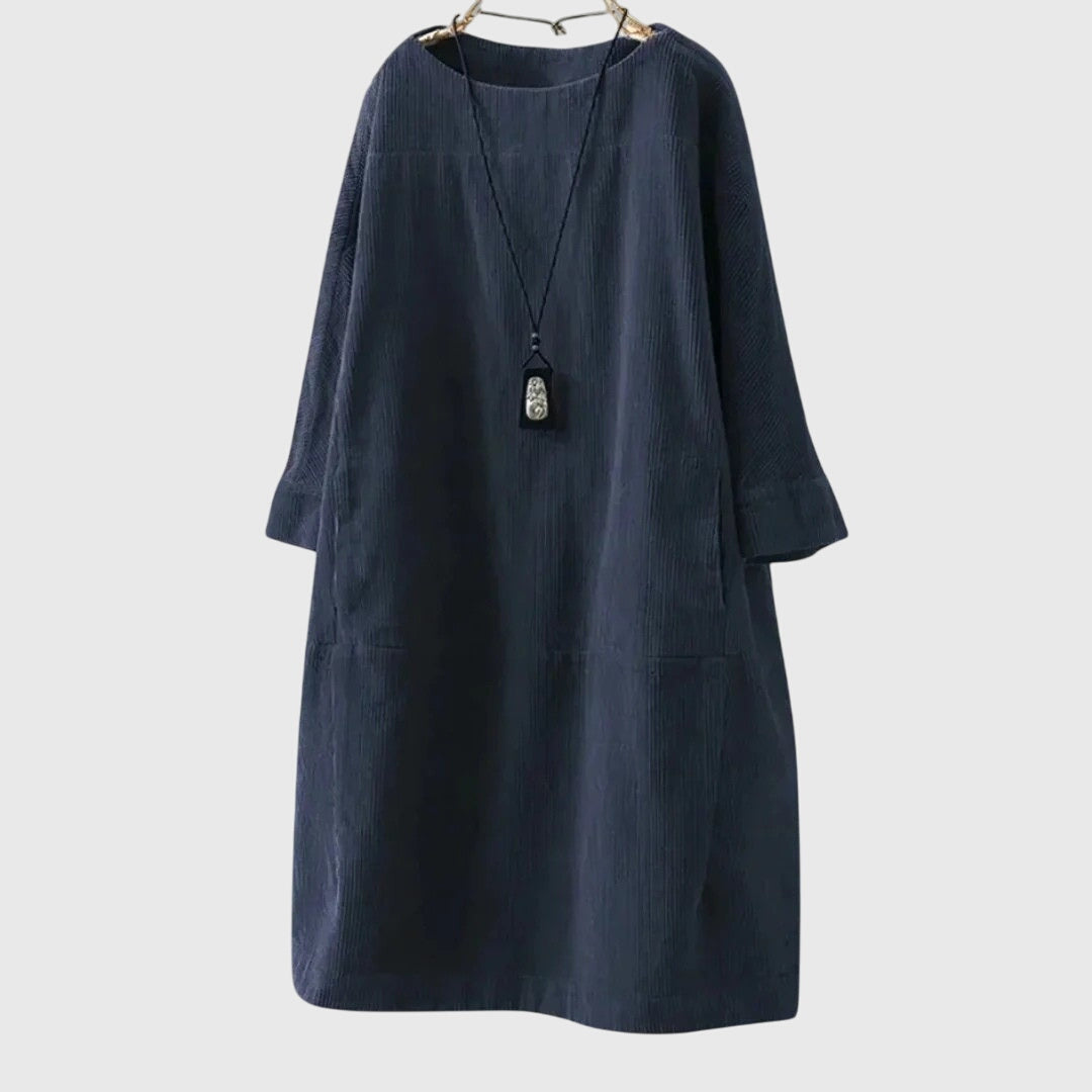 Chic Corduroy Midi Dress for Every Occasion