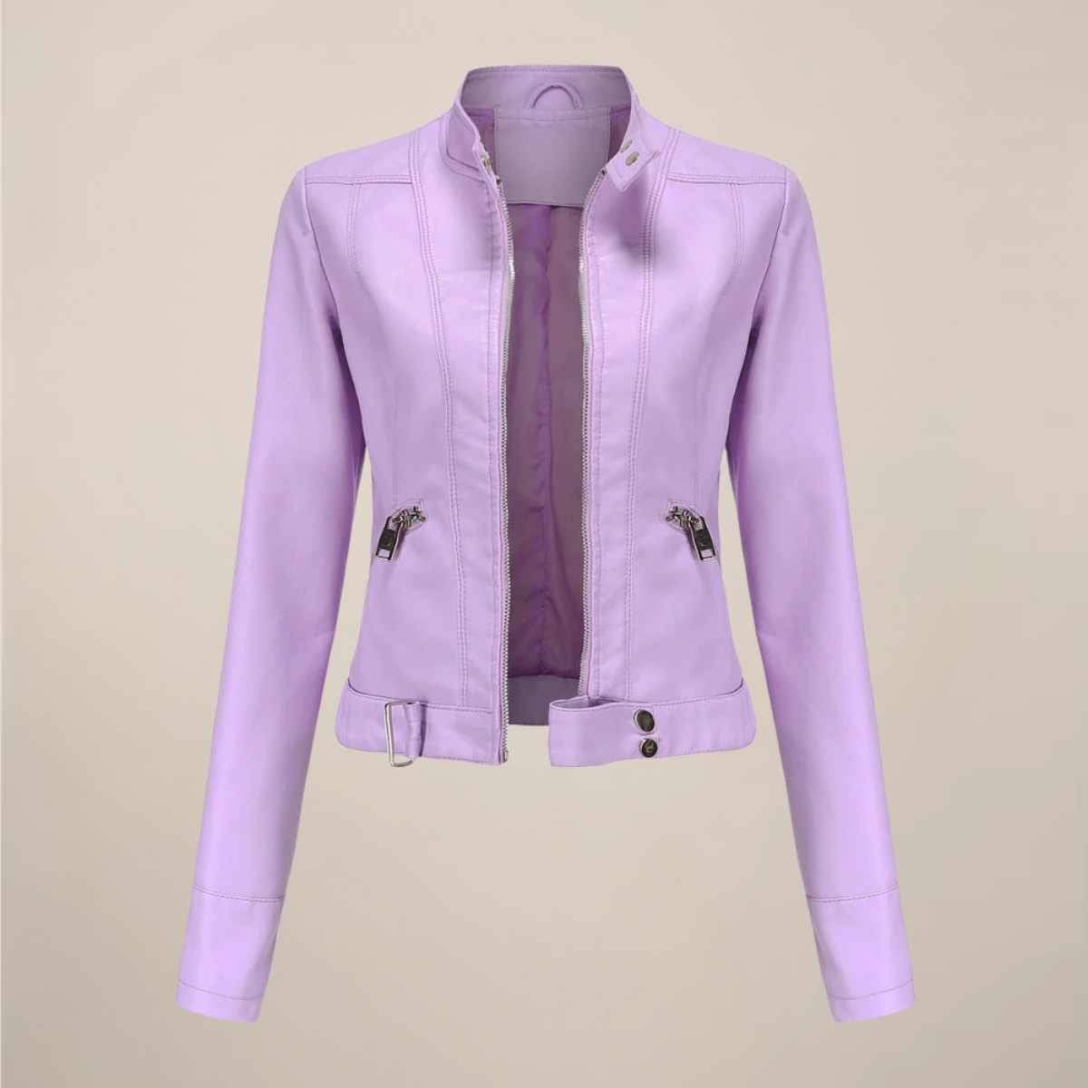Chic Faux Leather Biker Jacket for Everyday Style