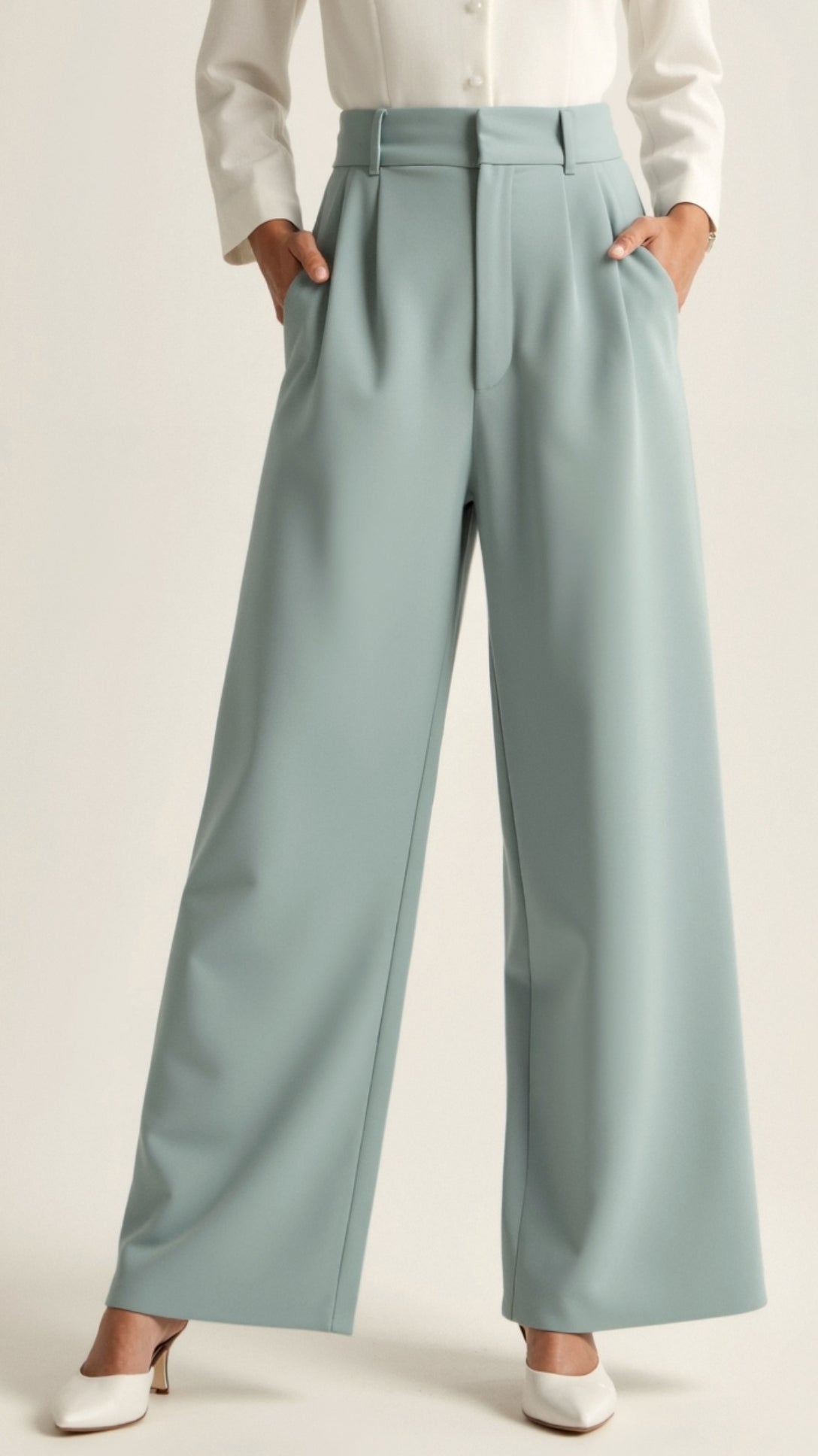 Chic High-Waisted Wide-Leg Trousers for Any Occasion