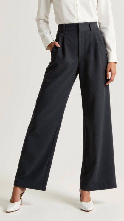 Chic High-Waisted Wide-Leg Trousers for Any Occasion