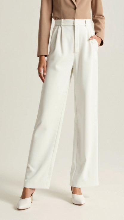 Chic High-Waisted Wide-Leg Trousers for Any Occasion