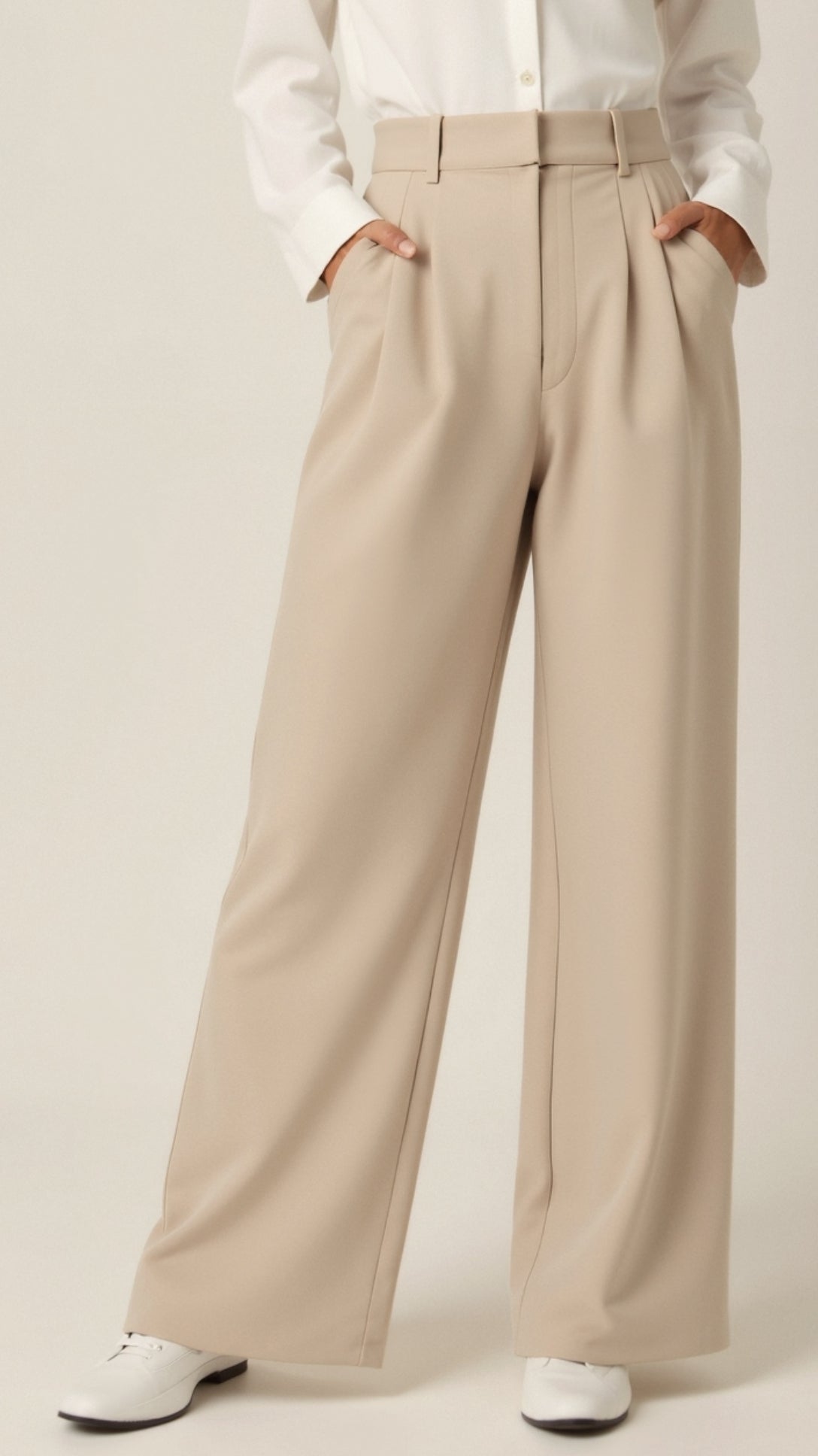 Chic High-Waisted Wide-Leg Trousers for Any Occasion