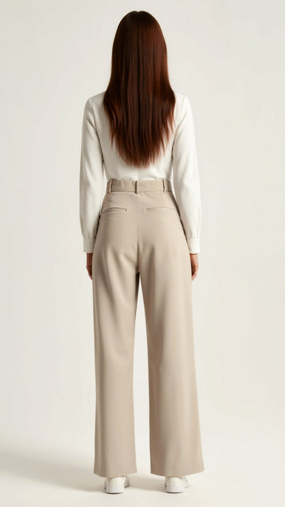 Chic High-Waisted Wide-Leg Trousers for Any Occasion