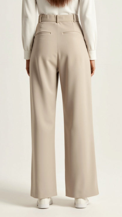 Chic High-Waisted Wide-Leg Trousers for Any Occasion