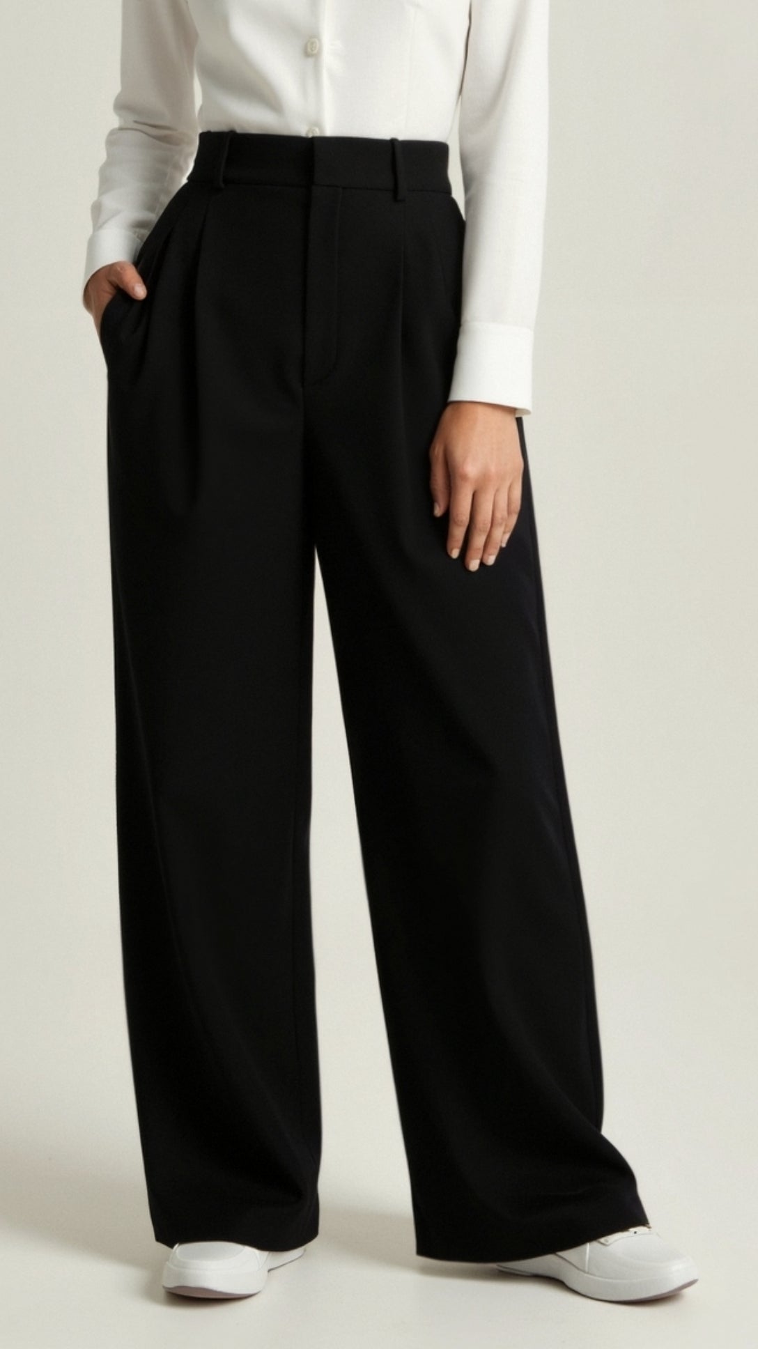 Chic High-Waisted Wide-Leg Trousers for Any Occasion