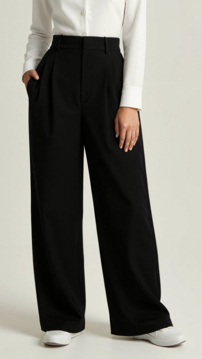 Chic High-Waisted Wide-Leg Trousers for Any Occasion