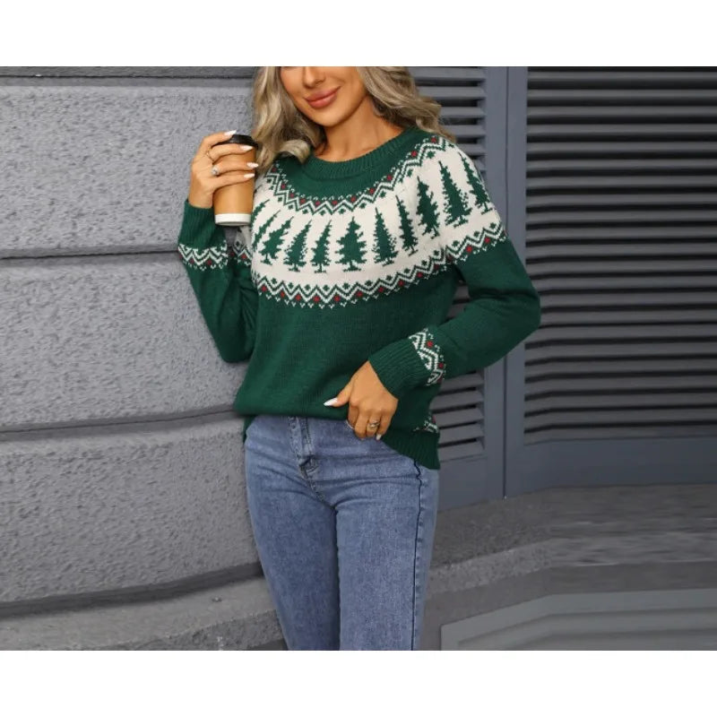 Chic Knit Sweater for Holiday Gatherings