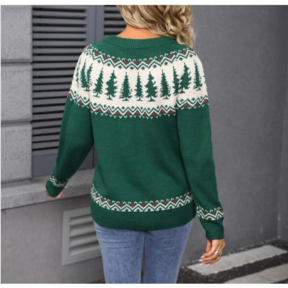 Chic Knit Sweater for Holiday Gatherings