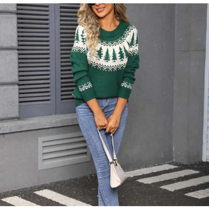 Chic Knit Sweater for Holiday Gatherings