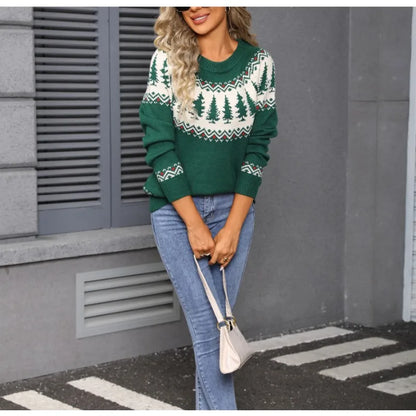 Chic Knit Sweater for Holiday Gatherings