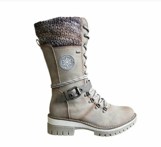 Chic Lace-Up Winter Boots for Stylish Adventures