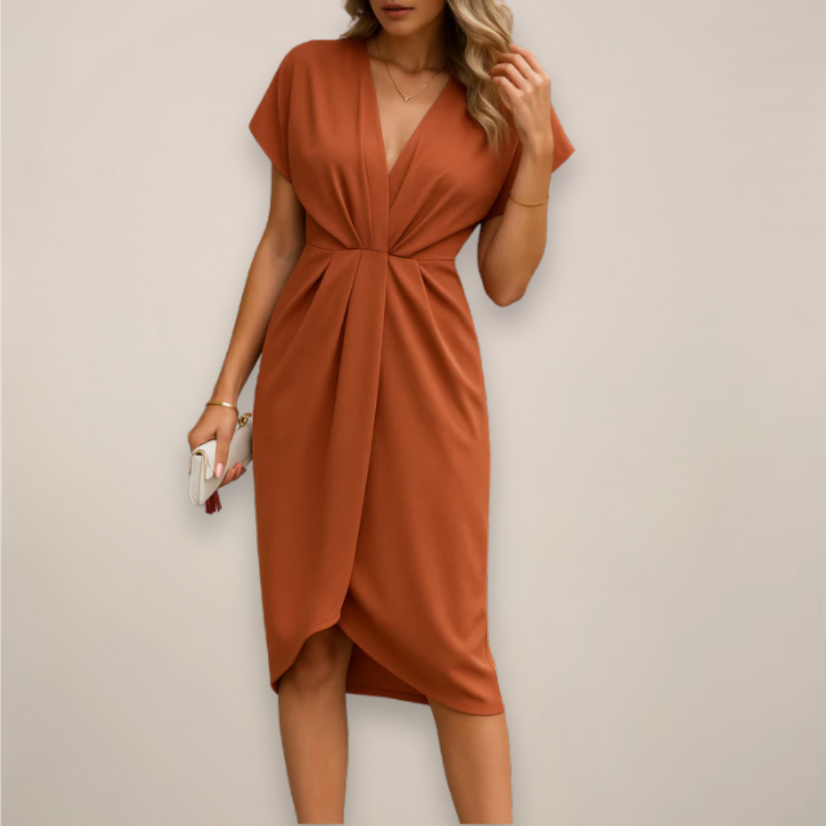 Chic Midi Wrap Dress for Every Event