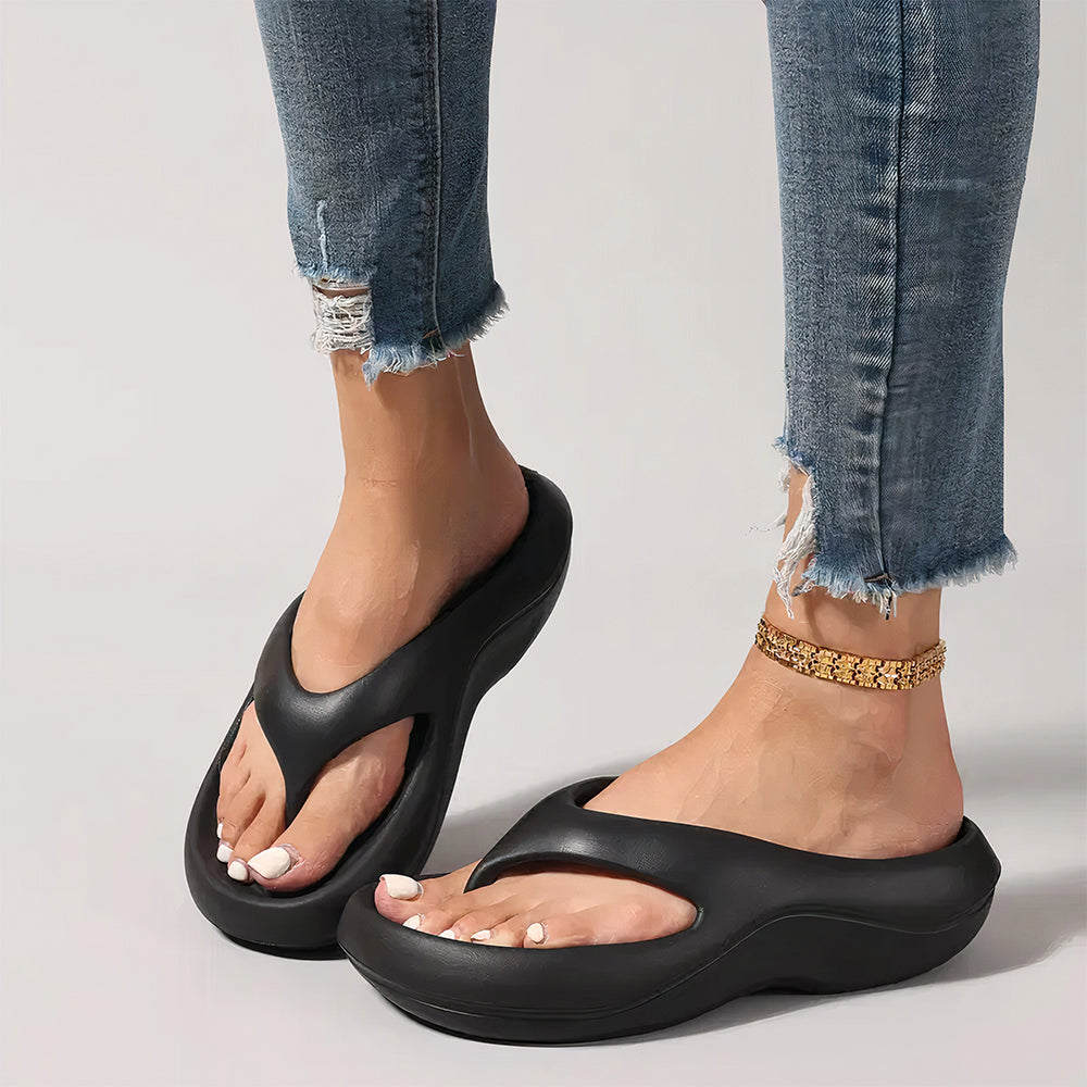 Chic Platform Flip Flops for Summer Outings
