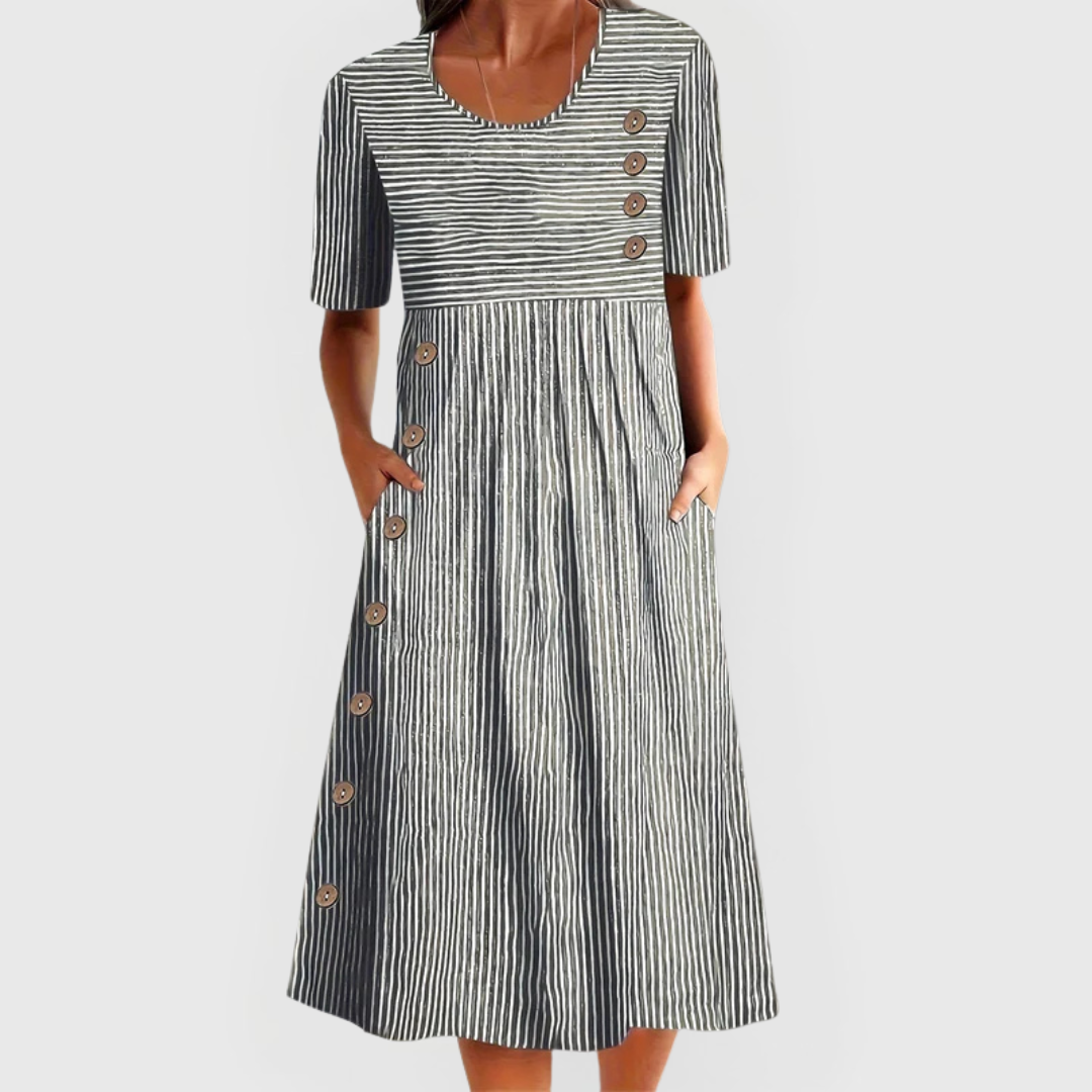 Chic Striped Midi Dress for Any Occasion