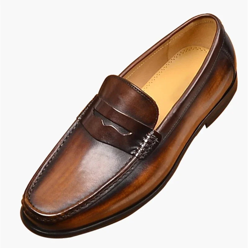 Chic Vegan Faux Leather Slip-On Loafers for Work & Events