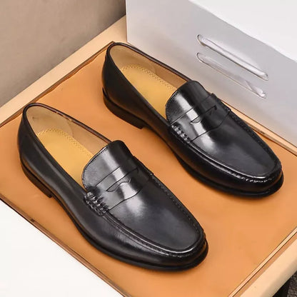 Chic Vegan Faux Leather Slip-On Loafers for Work & Events