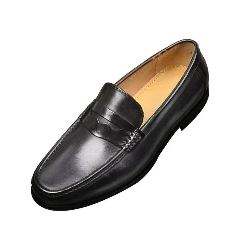 Chic Vegan Faux Leather Slip-On Loafers for Work & Events