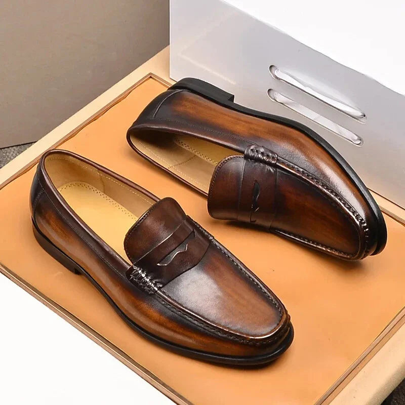 Chic Vegan Faux Leather Slip-On Loafers for Work & Events
