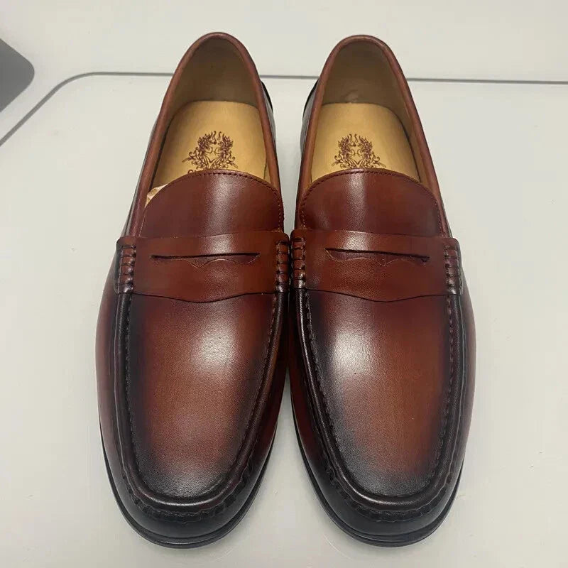Chic Vegan Faux Leather Slip-On Loafers for Work & Events