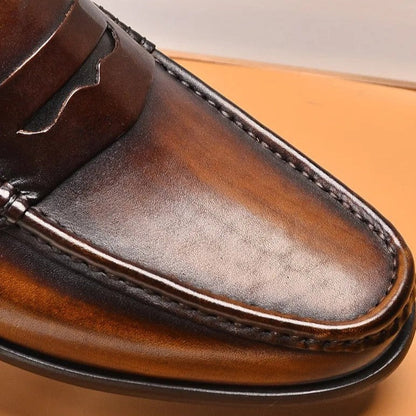 Chic Vegan Faux Leather Slip-On Loafers for Work & Events