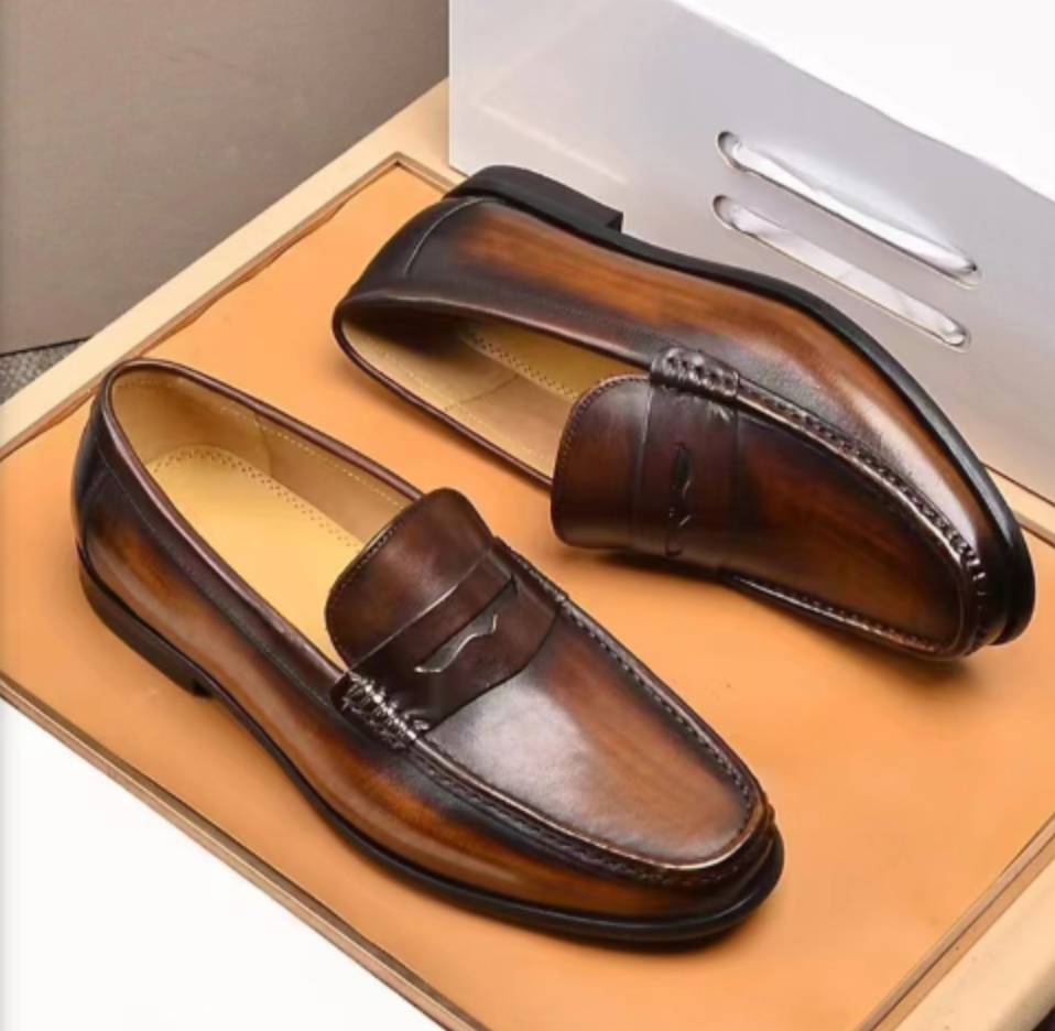 Chic Vegan Faux Leather Slip-On Loafers for Work & Events