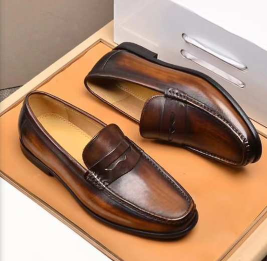 Chic Vegan Faux Leather Slip-On Loafers for Work & Events