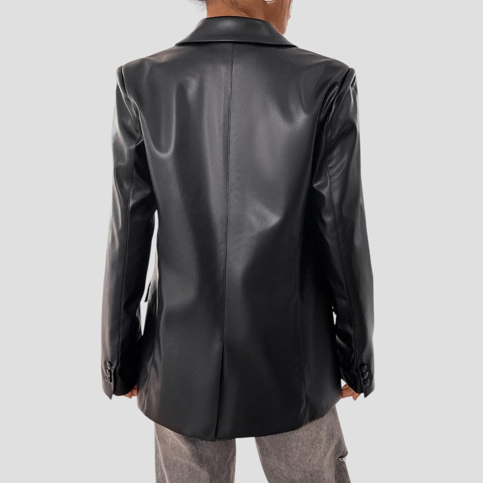 Chic Women's Black Blazer Jacket for Any Occasion
