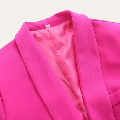 Chic Women's Blazer and Wide-Leg Trousers Set for Stylish Events