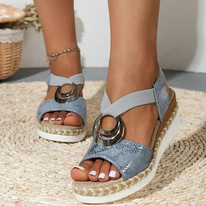 Chic Women's Platform Wedge Sandals for Summer Events